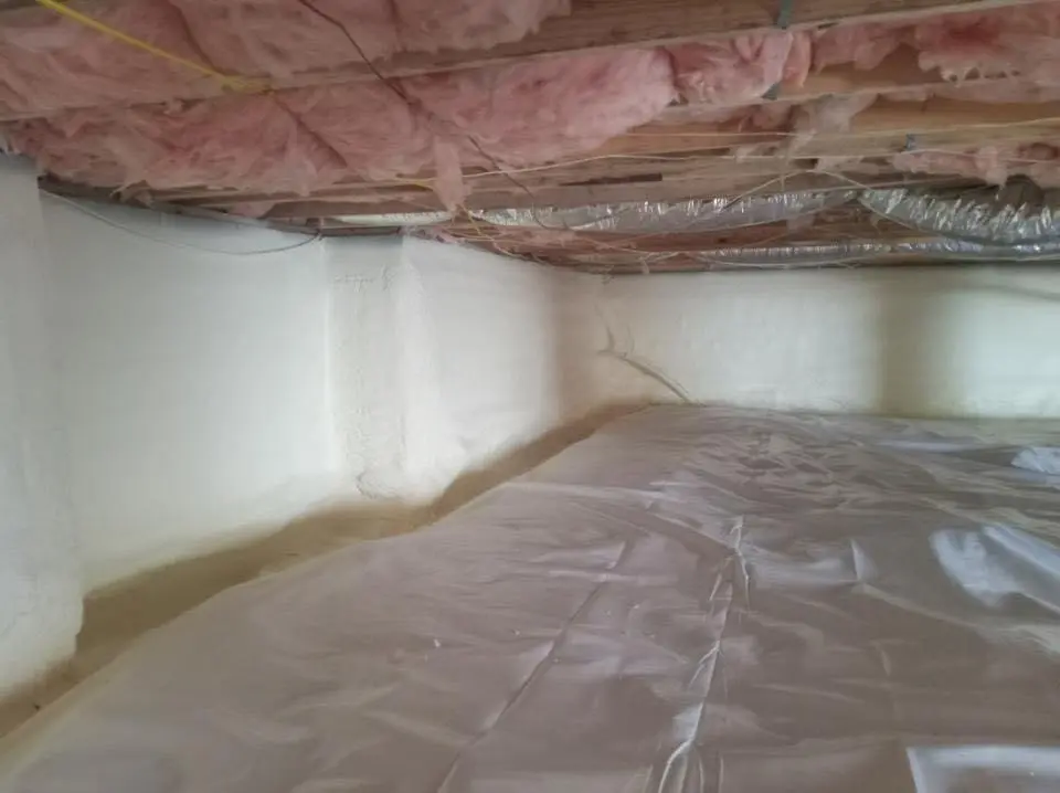 Crawl space encapsulation with closed-cell spray foam for Attic Insulation in El Paso de Robles (Paso Robles)